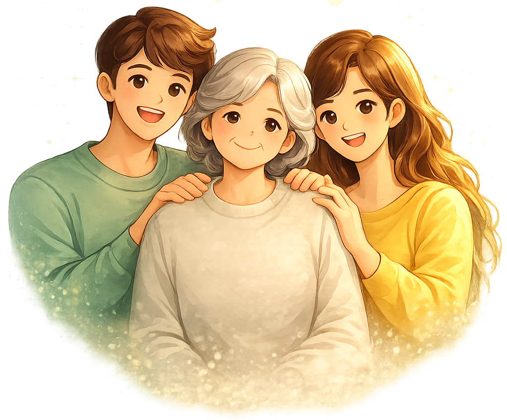 Family illustration for Kin Konnect